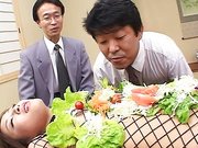 Film mit Japan Fetisch für Lebensmittel